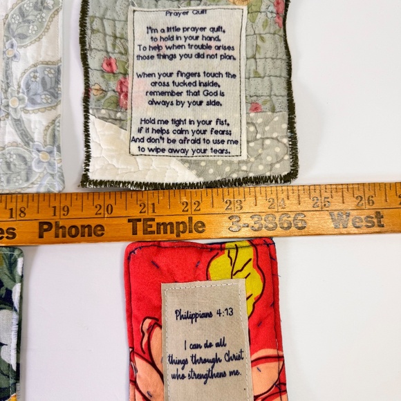 6 Handcrafted Prayer Quilts‎ Unique lot - Picture 4 of 5